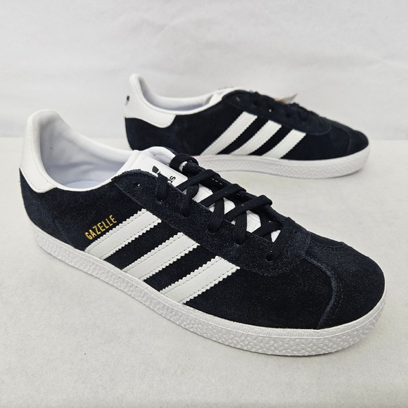 adidas Other - Adidas Gazelle J Casual Sneakers BB2502 Core Black White Gold Kids Size 4